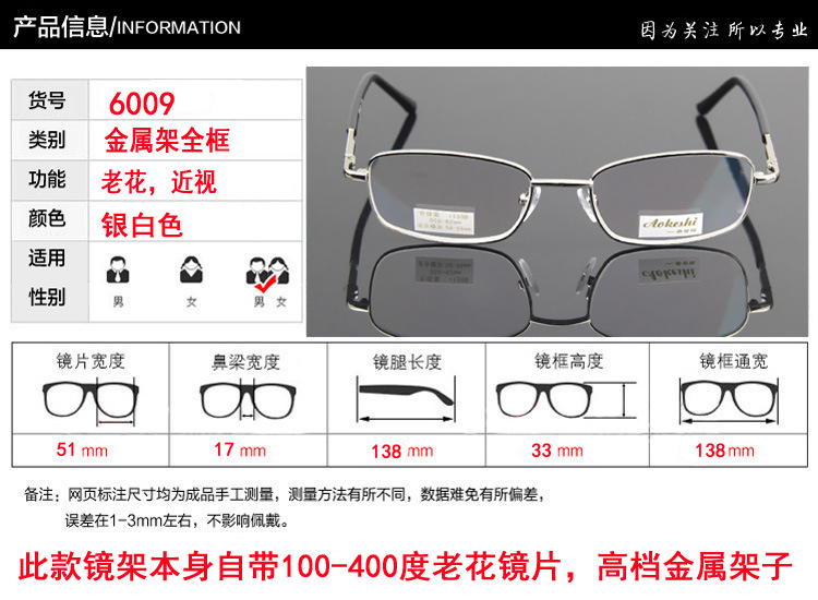 男士商務(wù)金屬老花鏡 品味與實(shí)用的精妙融合
